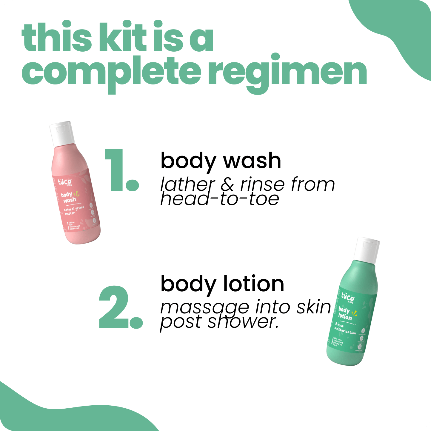 Everyday Natural Bodycare - Shower Gel + Lotion - Tuco Kids