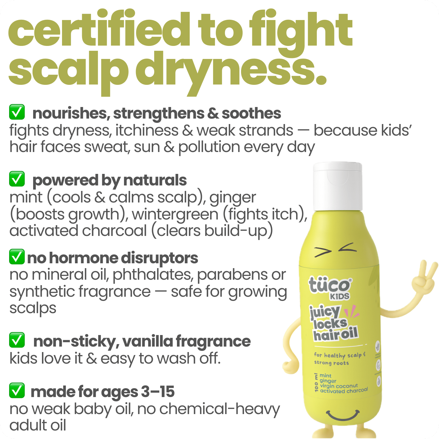 Juicy Locks Hair Oil 100 ml. - Tuco Kids