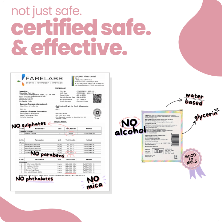 kid safe makeup gift pack - natural tint + nail paint - Tuco Kids