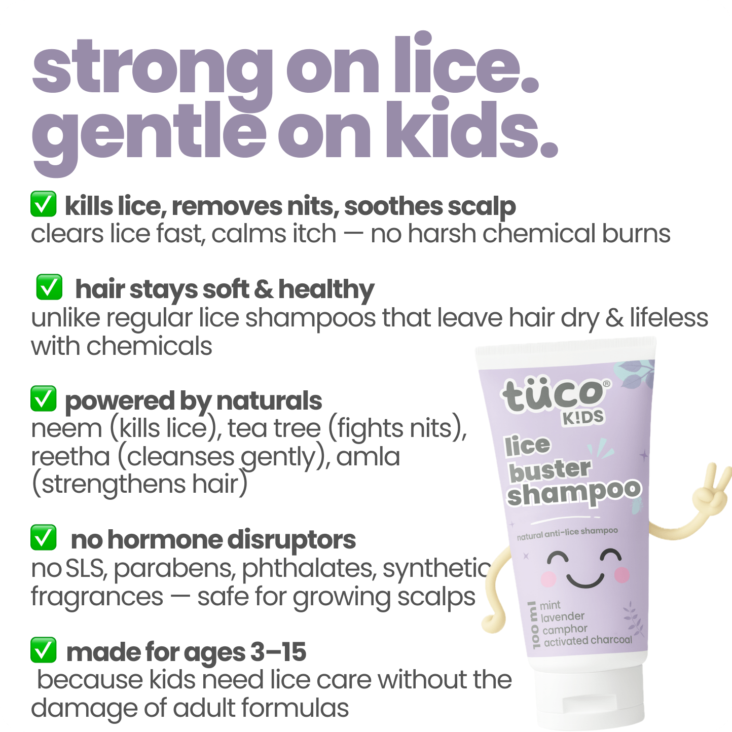 Lice Buster Shampoo 100 ml. - Tuco Kids