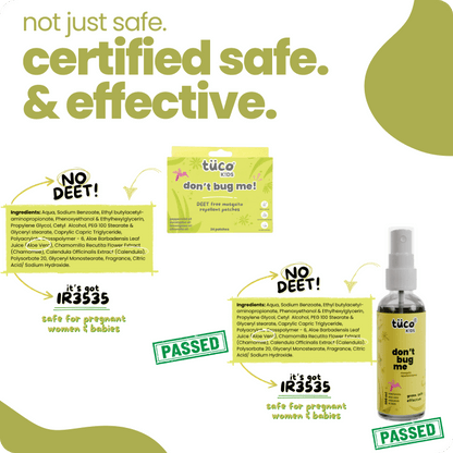 Mosquito Protection Pack (Lotion + Spray + Patches) - Tuco Kids