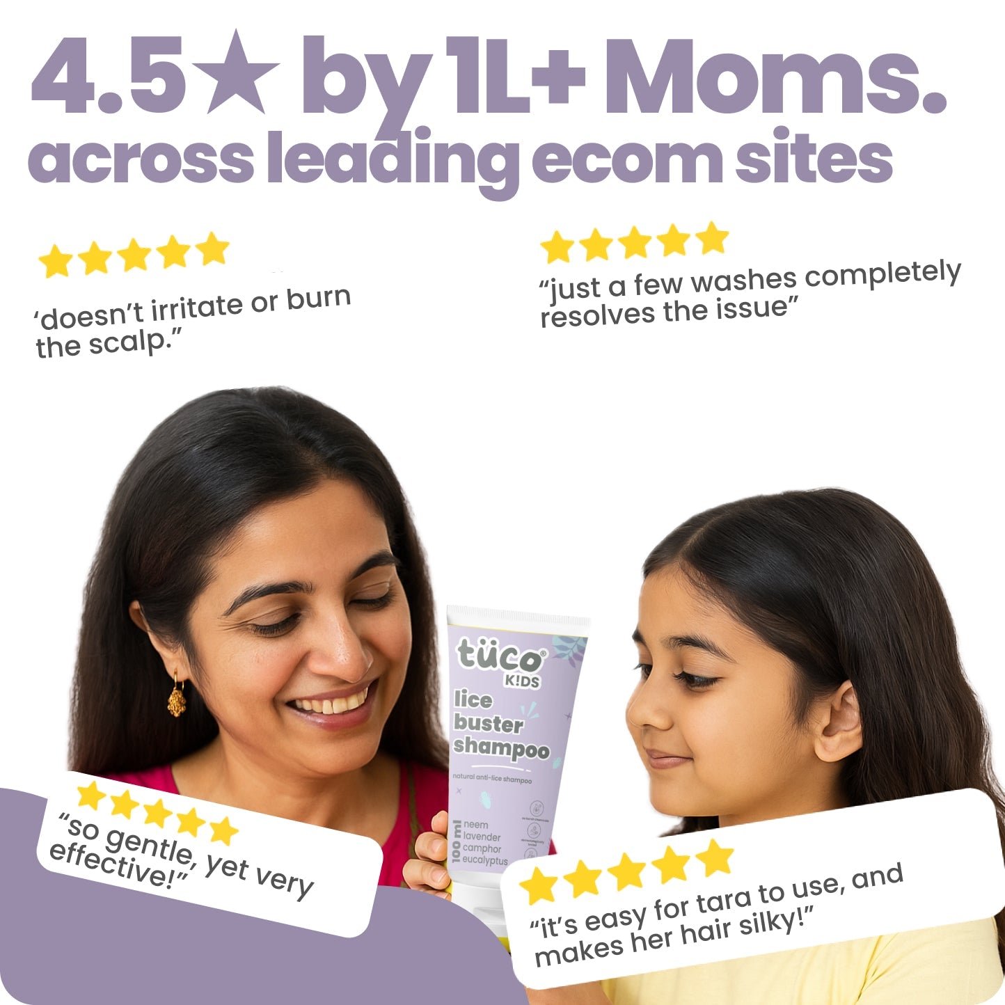 natural lice shampoo + hair detangler for kids - Tuco Kids