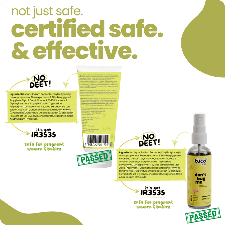 Natural Mosquito Repellent Lotion + Spray for Kids - Tuco Kids