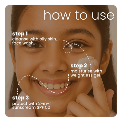 Safe daily skincare routine in 3 easy steps! 