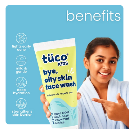 Fights preteen/teen early acne, mild & gentle for growing skin, deeply hydrates without clogging pores, strengthens skin barrier. Made for kids aged 10+, safe for daily use. 
