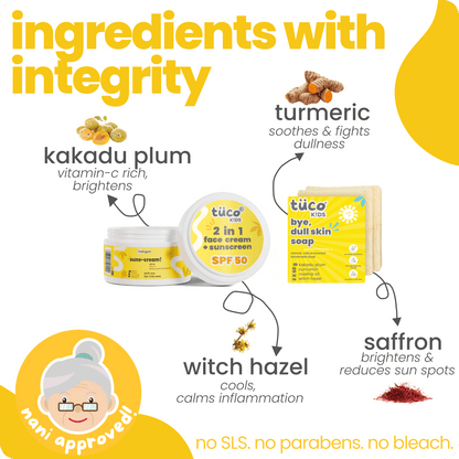 Outdoor Play Kit : Sunscreen + Dull Skin Soap + Mosquito Repellent Spray - Tuco Kids