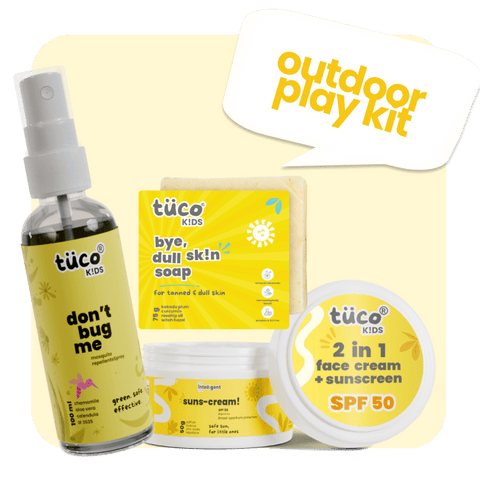 Outdoor Play Kit : Sunscreen + Dull Skin Soap + Mosquito Repellent Spray
