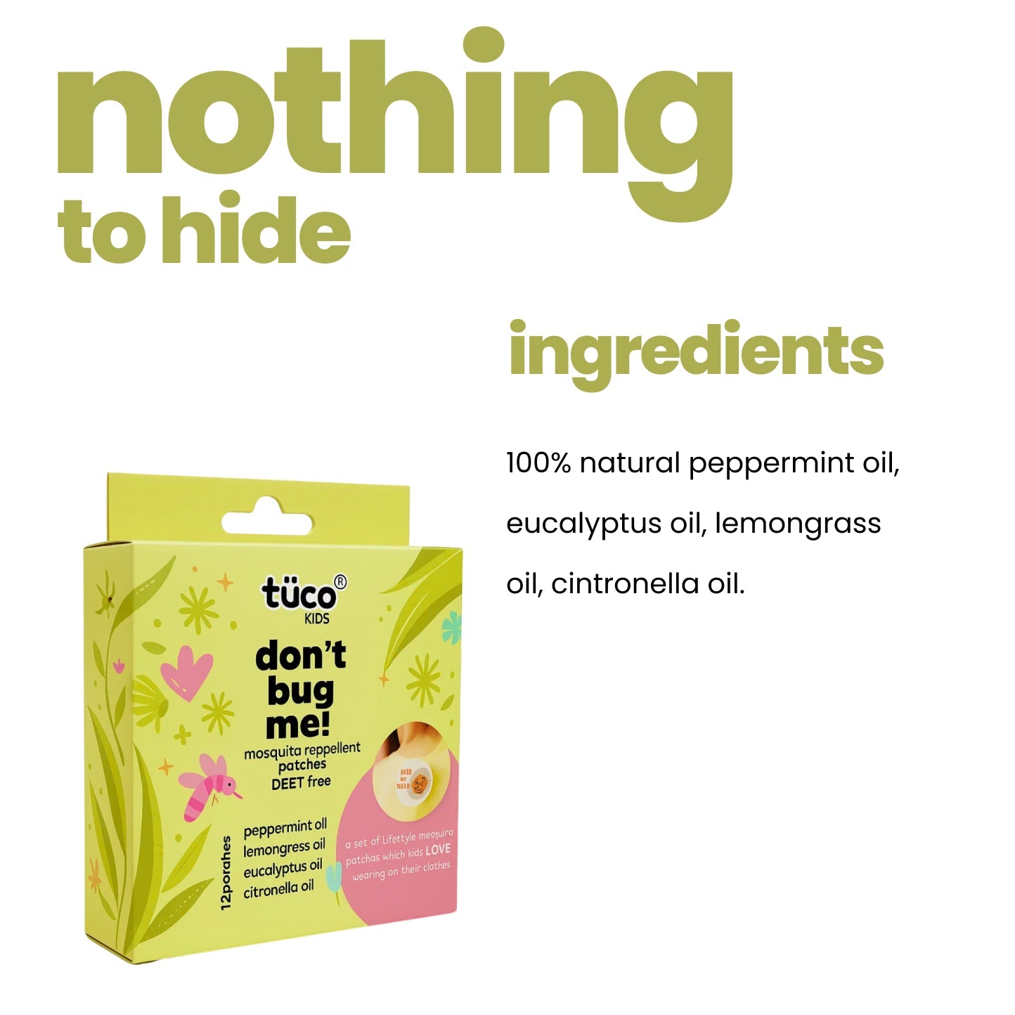 Safe Mosquito Repellent Patches for Kids (Pack of 2) - Tuco Kids