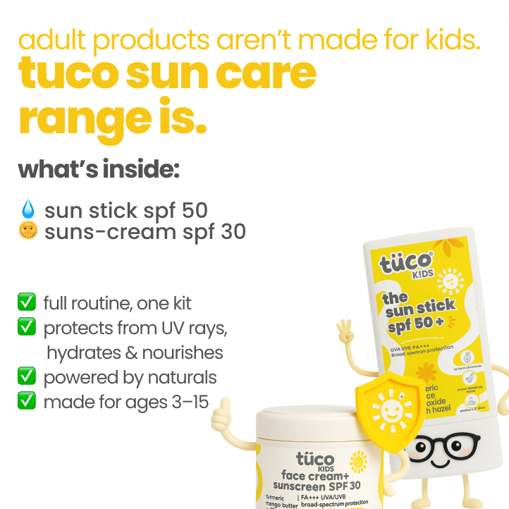 travel essential body sun stick + sunscreen spf30 - Tuco Kids
