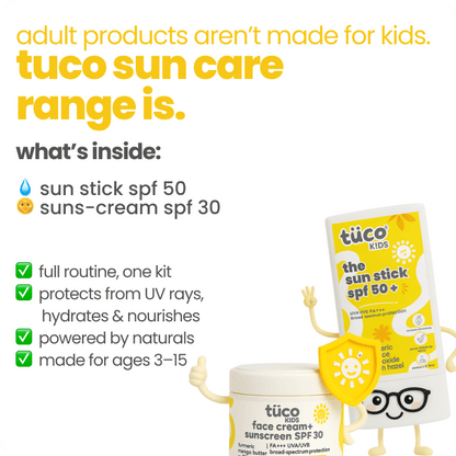 travel essential body sun stick + sunscreen spf30 - Tuco Kids