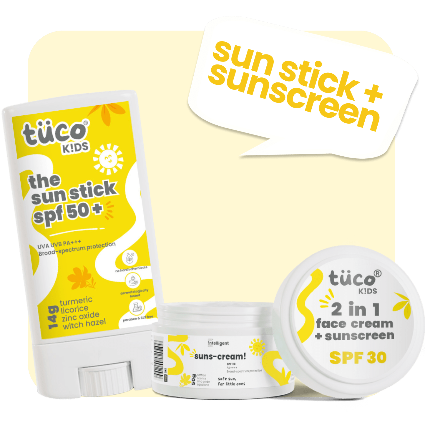 travel essential body sun stick + sunscreen spf30 - Tuco Kids