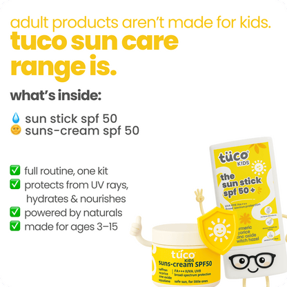 Travel - Friendly Suncreen Stick Combo for Kids SPF50 - Tuco Kids