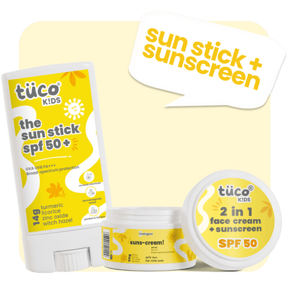 Travel - Friendly Suncreen Stick Combo for Kids SPF50 - Tuco Kids