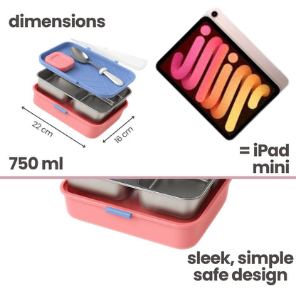 Tuco Kids 3 Compartment Bento Lunch Box! - Tuco Kids