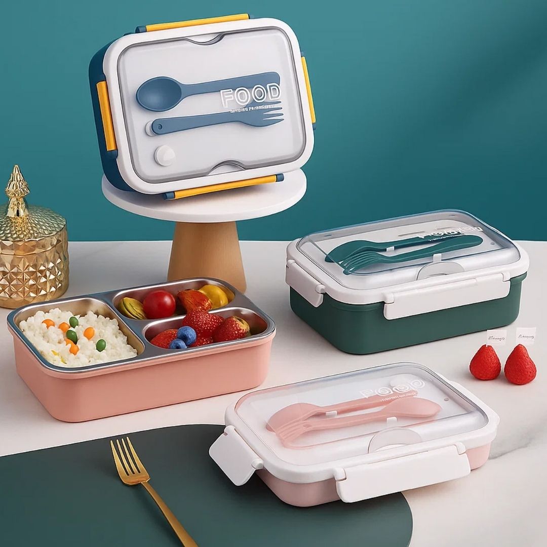 Tuco Kids 3 Compartment Bento Lunch Box. - Tuco Kids