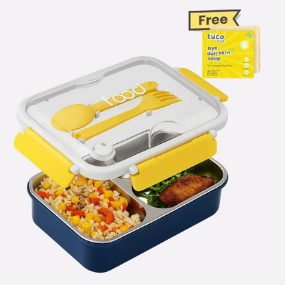 Tuco Kids 3 Compartment Bento Lunch Box. - Tuco Kids