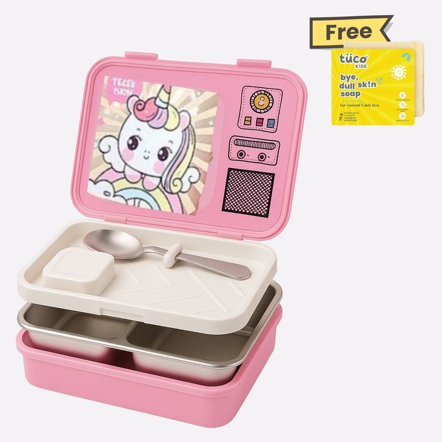 Tuco Kids 3 Compartment Bento Lunch Box! - Tuco Kids