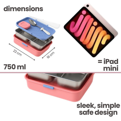 Tuco Kids 3 Compartment Bento Lunch Box! - Tuco Kids