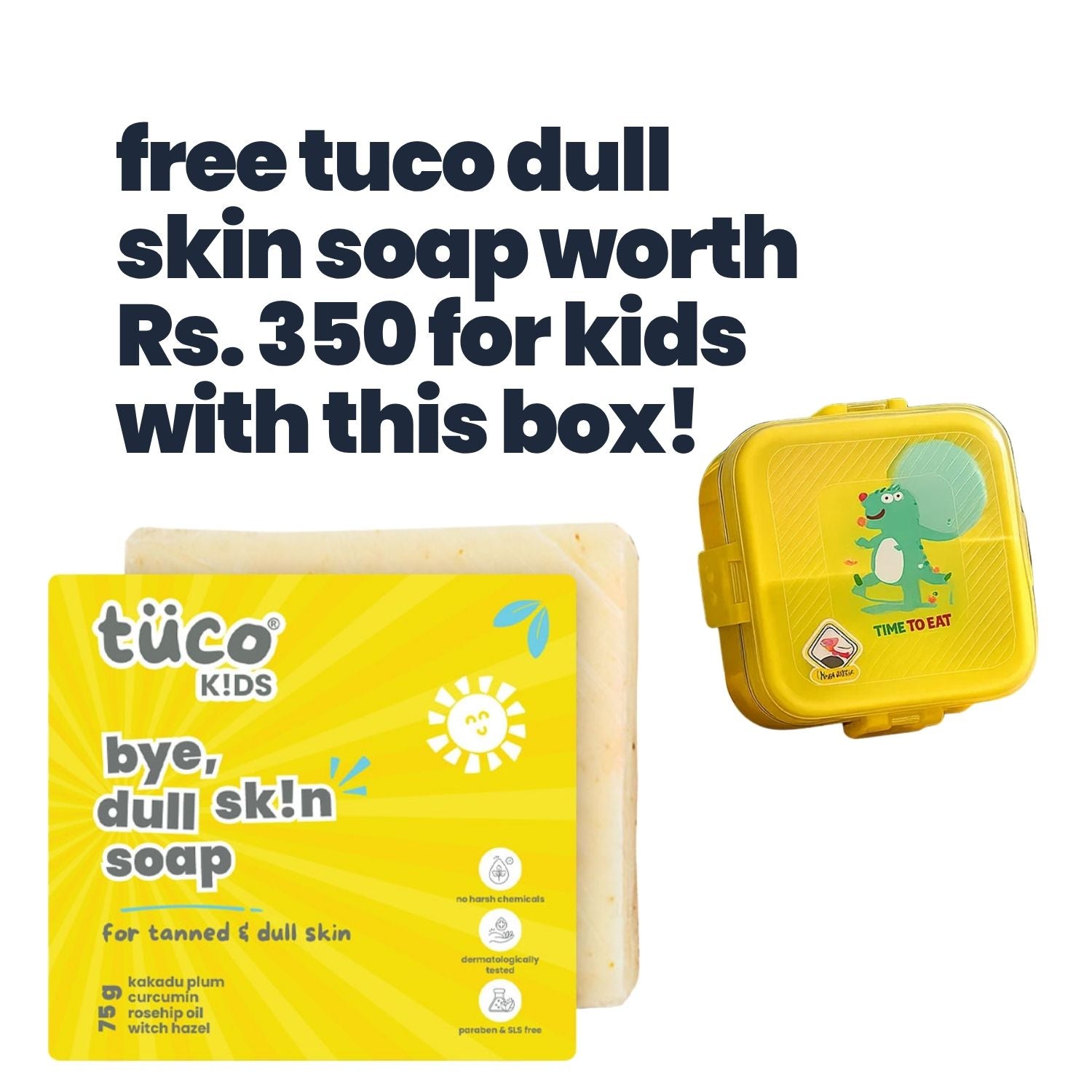 Tuco Kids 3 Compartment Stainless Steel Bento Lunch Box - Tuco Kids