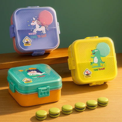 Tuco Kids 3 Compartment Stainless Steel Bento Lunch Box - Tuco Kids