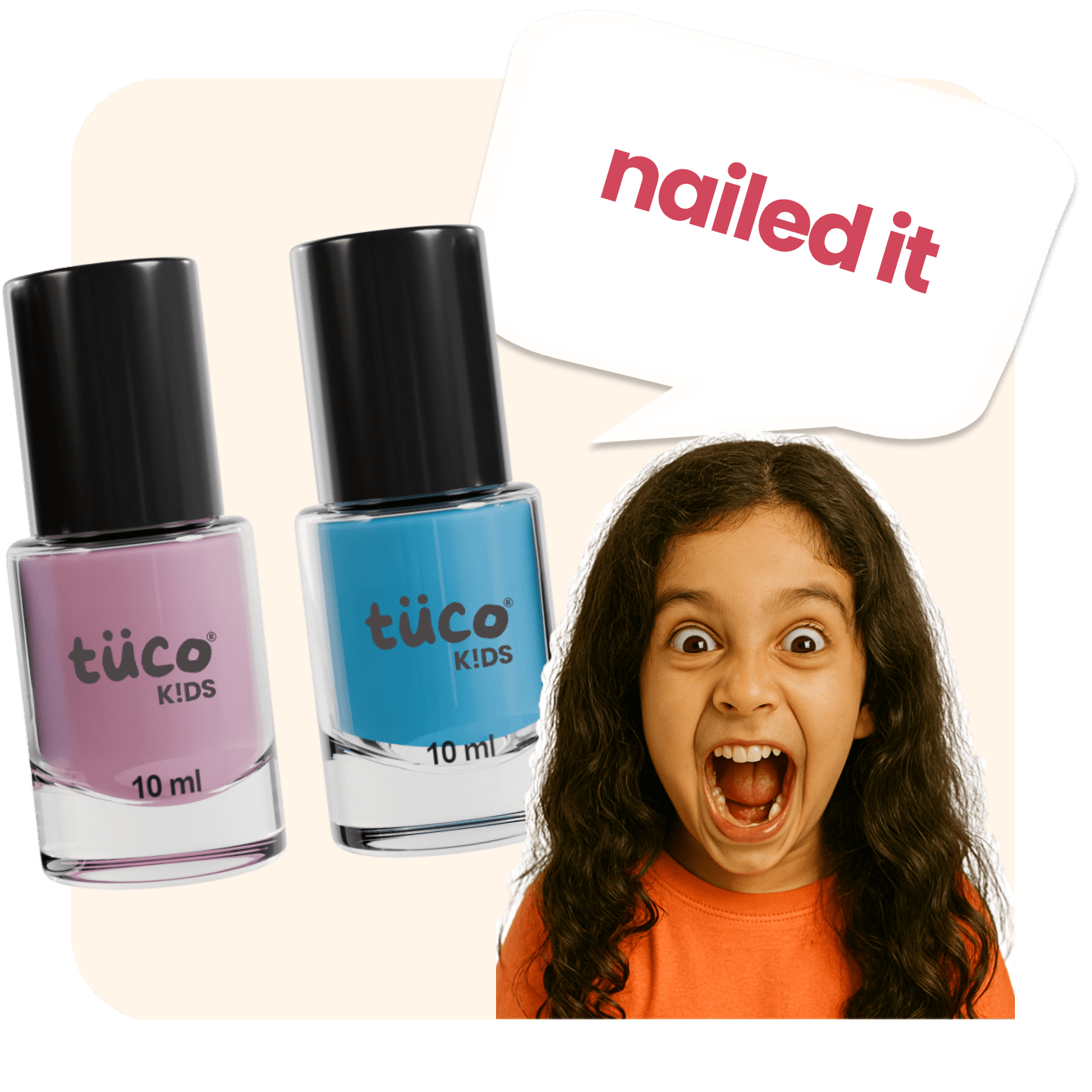 Water based nail paint kit (pack of 2) - Tuco Kids