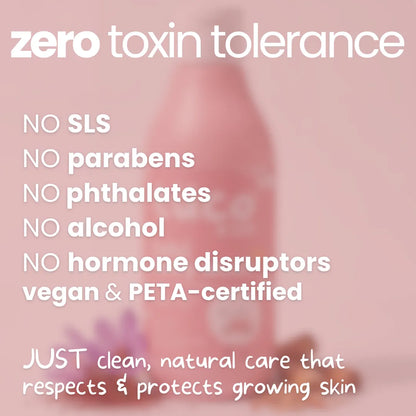 Tulsi Body Wash for Kids — zero toxin: no SLS, parabens, phthalates or alcohol; vegan and PETA-certified | Tuco Kids