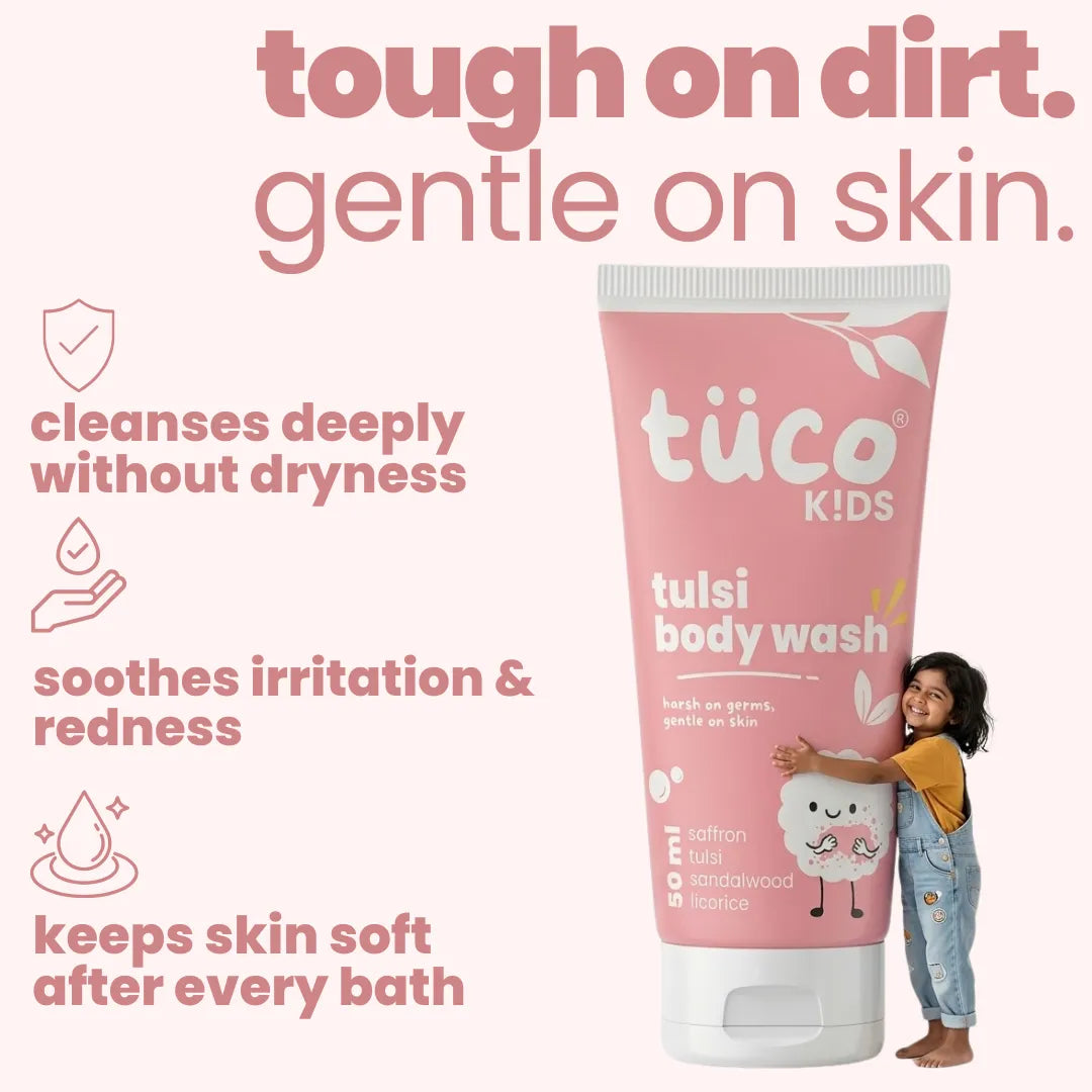 Tulsi Shower Gel For Kids - (50 ml) — key ingredients | Tuco Kids
