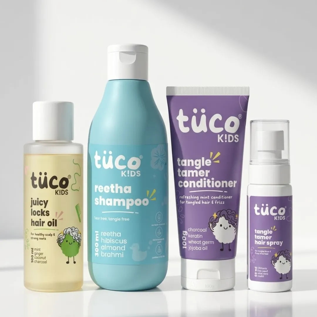 Ultimate Hair Care Kit: Shampoo 300g + Hair Oil 100ml + Conditioner 100g + Hair Detangler 100ml