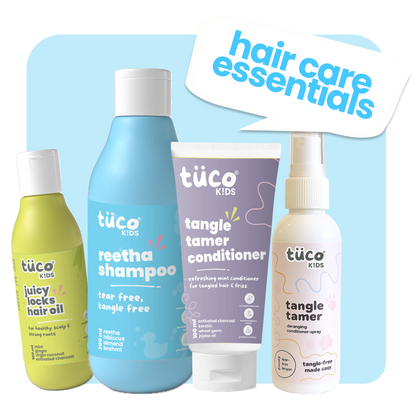 Ultimate Hair Care Kit: Shampoo 300g + Hair Oil 100ml + Conditioner 100g + Hair Detangler 100ml (Copy) — natural kids skincare | Tuco Kids