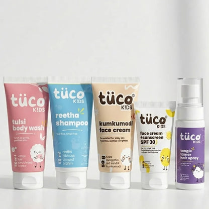 Ultimate Travel Combo for Kids — All-in-One Natural Skincare Travel Kit | Tuco Kids