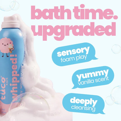 Whipped Body Wash — bath time upgraded: sensory foam play and vanilla scent | Tuco Kids