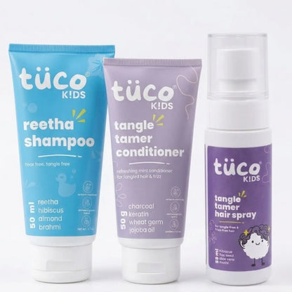 Winter Hair Kit for Kids — Natural Hair Oil & Shampoo Travel Set | Tuco Kids