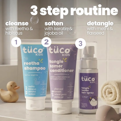Tuco Kids Winter Hair Travel Kit — Champi Oil & Reetha Shampoo | Tuco Kids